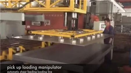 Pick Up Manipulator for hydraulic shear cutting line