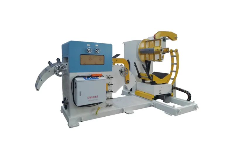 HCXL Type 2 In 1 Uncoiler Leveler With Coil Loading Trolley For Sheet Thickness: 1.0-6.0mm