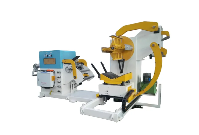 HCXL Type 2 In 1 Uncoiler Leveler With Coil Loading Trolley For Sheet Thickness: 1.0-6.0mm