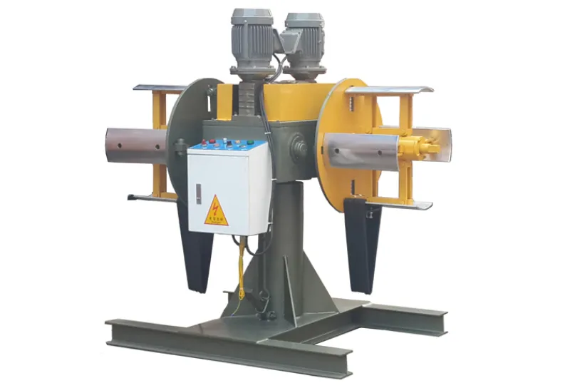 KHT Series Dual-Station Decoiler/Uncoiler - Motorized & Idler Options for Metal Coil Processing
