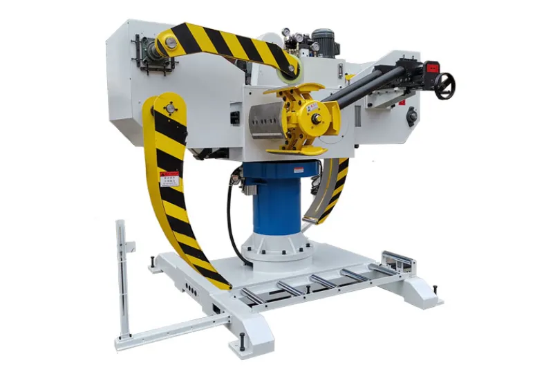 KHT Series Dual-Station Decoiler/Uncoiler - Motorized & Idler Options for Metal Coil Processing