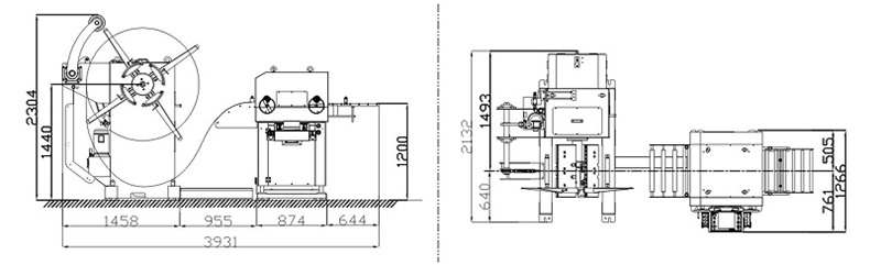 3 in1 Decoiler Leveler Feeder For Thin Plate（0.3-3.2mm）