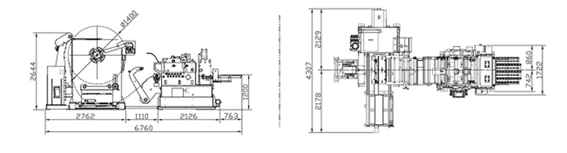 3 in 1 Decoiler Straightener Feeder For High-Tension Plate（0.6-6.0mm）