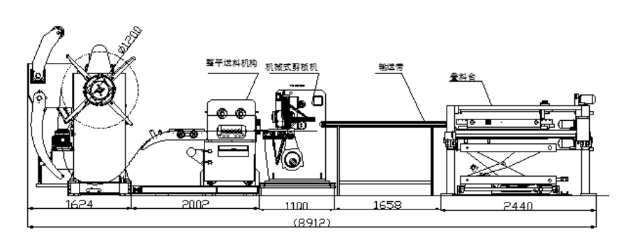 Hydrogen Fuel Cell Bipolar Plate Cut-to-Length Line